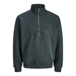 Jack & Jones Jorbleecker branding sweat high neck bf donker