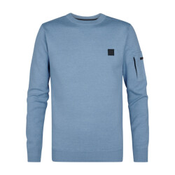 Petrol Industries Men knitwear round neck basic licht
