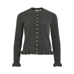 Vila Vijacia o-neck ls frill knit cardibfs melee