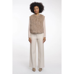 Rino & Pelle Alvita.7002514 waistcoat with hook & eye closure oat dessin