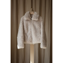 Rino & Pelle Sallie.7002514 jacket with zipper closure birch mongolian fur