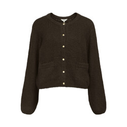 Object objsaggia re l/s knit cardigan noos 23046886 seal brown