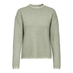 Jacqueline de Yong silja l/s on contrast pullover k 15361187 seagrass