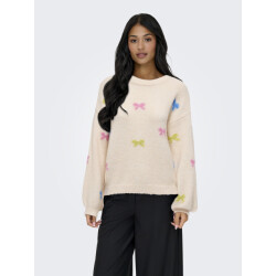 Only Onlbrunhilda life ls bow o-neck knt