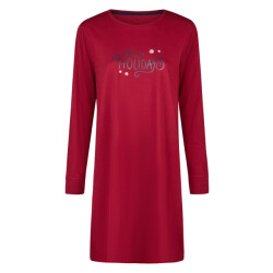 Happy Shorts Dames kerst nachthemd lange mouw print