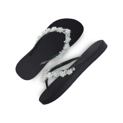 Uzurii Precious bloom white dames slippers, , maat: