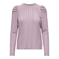 Only onlmelanie l/s o-neck top jrs 15365094 brown