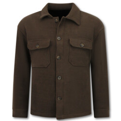 Enos Tussenjas flannel overshirt met zakken