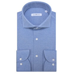 Dutch Dandies Knitted slim fit overhemd met lange mouwen