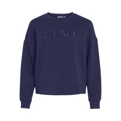 Vila Vireflect ciao emb l/s sweat top/lc