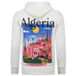 Top-Star Oversized hoodie met capuchon algeria print