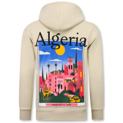 Top-Star Oversized hoodie met capuchon algeria print