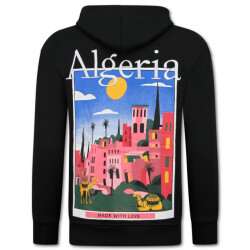 Top-Star Oversized hoodie met capuchon algeria print