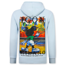 Top-Star Oversized hoodie met capuchon icon milano print