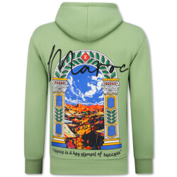 Top-Star Oversized hoodie met capuchon maroc print