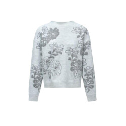 Salsa 21009351 floral jacquard jumper glitter