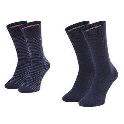 Tommy Hilfiger Effen gestreepte sokken heren (set van 2)