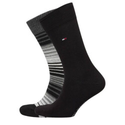Tommy Hilfiger Effen gestreepte sokken heren (set van 2)