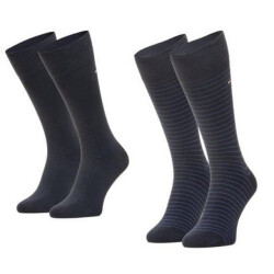 Tommy Hilfiger Effen gestreepte sokken heren (set van 2)