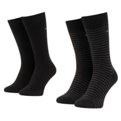 Tommy Hilfiger Effen gestreepte sokken heren (set van 2)