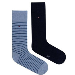 Tommy Hilfiger Effen gestreepte sokken heren (set van 2)