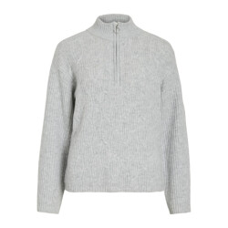 Vila 14109029 ssia l/s high neck zipper top