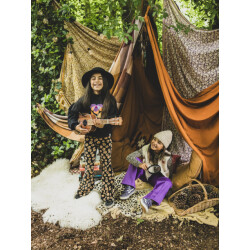 Looxs Revolution Velours flared broekje winter flower voor meisjes in de kleur