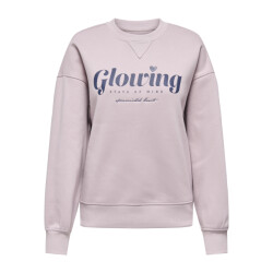 Only onlsofia l/s word o-neck swt 15329876 burnished c