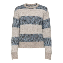 Jacqueline de Yong Jdyzoey life ls o-neck jacq pull knt zand dessin