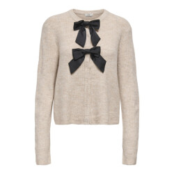 Jacqueline de Yong Jdyjolene ls bow cardigan knt beige