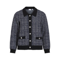 Vila Visiloa ls o-neck knit cardigan navy