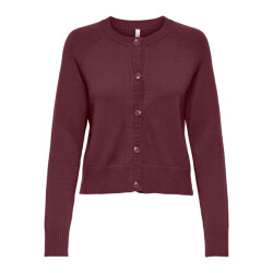 Only Onlkatia ls short cardigan cc knt bordeaux