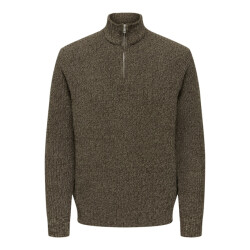 Only & Sons Onsjoin reg ls high neck knit camp dessin
