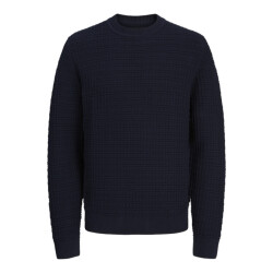 Jack & Jones Jprblabruce knit structure crew neck navy
