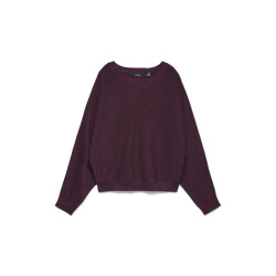 Vero Moda Vmhappyglitter ls o-nk batwing pullo boo bordeaux