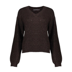 Geisha pullover lurex and sequinces 54542-14 775 brown copper