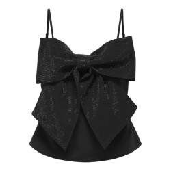 Only Onlginie rhinestone bow strap top wvn -
