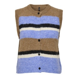 Only Onlkallie sl button vest knt dessin