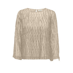 Jacqueline de Yong Jdyfleur ls o-neck top ecru