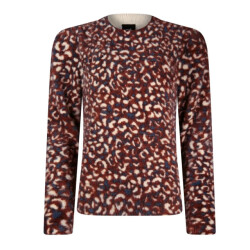 Poools Pull over 533192-navy chest nut