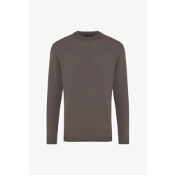 Genti Cool dry crewneck brown
