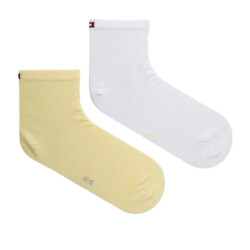 Tommy Hilfiger Dames geborduurde logo gladde enkelsokken (set van 3)