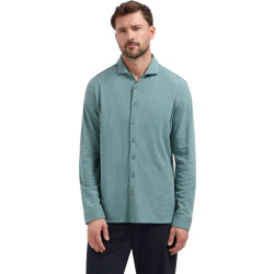No Excess Shirt jersey twill seablue