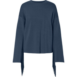 Y.A.S Yasfringa ls o-neck knit pullover s. sargasso sea