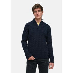 Kronstadt Po28889 cable half zip knit ks35029bs sky captain