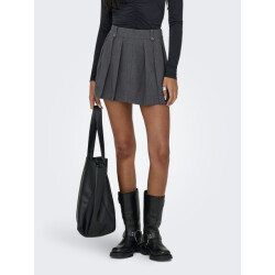 Only onlregina life hw pleat mel skirt t 152185 dark grey melange