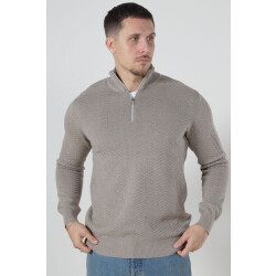 Kronstadt Ks2790 kscarlo half zip knit sand mix