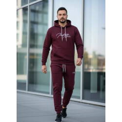 Indigo Denim Denim joggingpak heren bordeaux