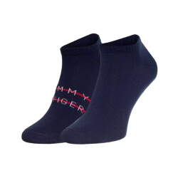 Tommy Hilfiger Heren contrast gestreepte enkelsokken (set van 2)