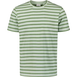 No Excess T-shirt crewneck jacquard stripes mint